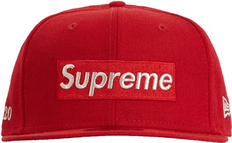 Supreme M Metallic Box Logo New Era Red 